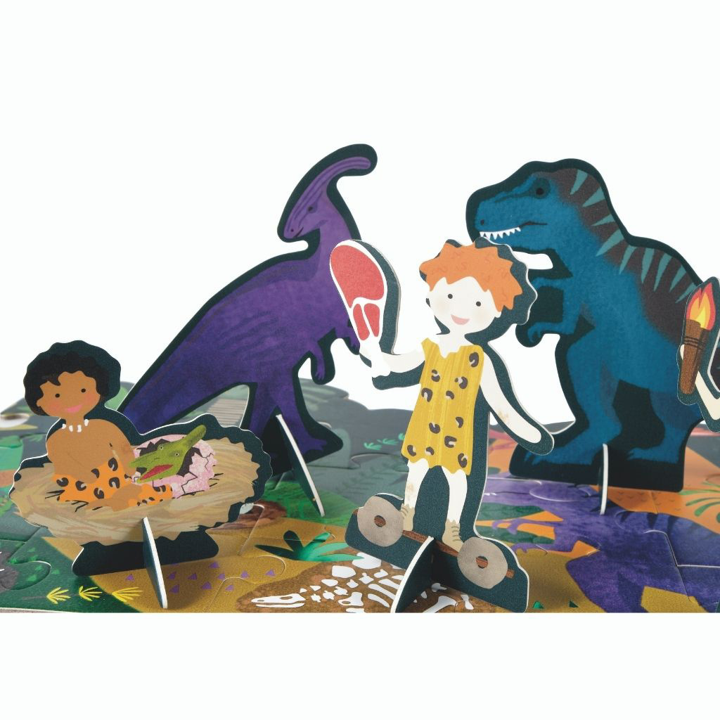 Floss & Rock Floor puzzle 60 pcs., Dino - 138 x 27 cm