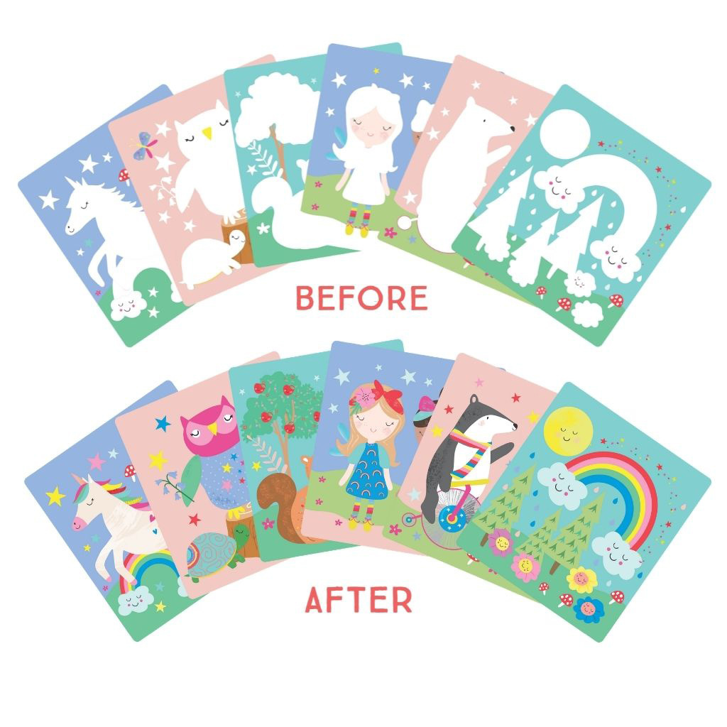 Floss & Rock Water Flip Cards, Rainbow Fairy - 26 x 20 x 9cmRY