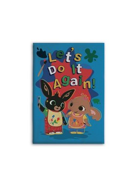 Bing Bunny Fleeceplaid Let's do it again 110 x 140 cm Polyester