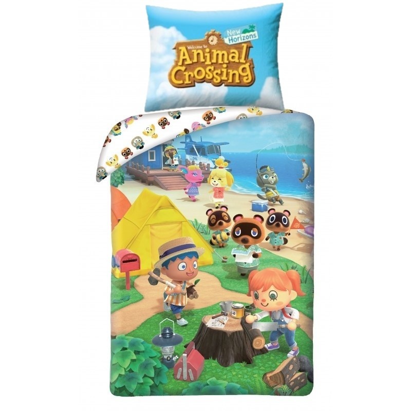 Animal Crossing Duvet cover Happy Home - Single - 140 x 200 cm - Cotton