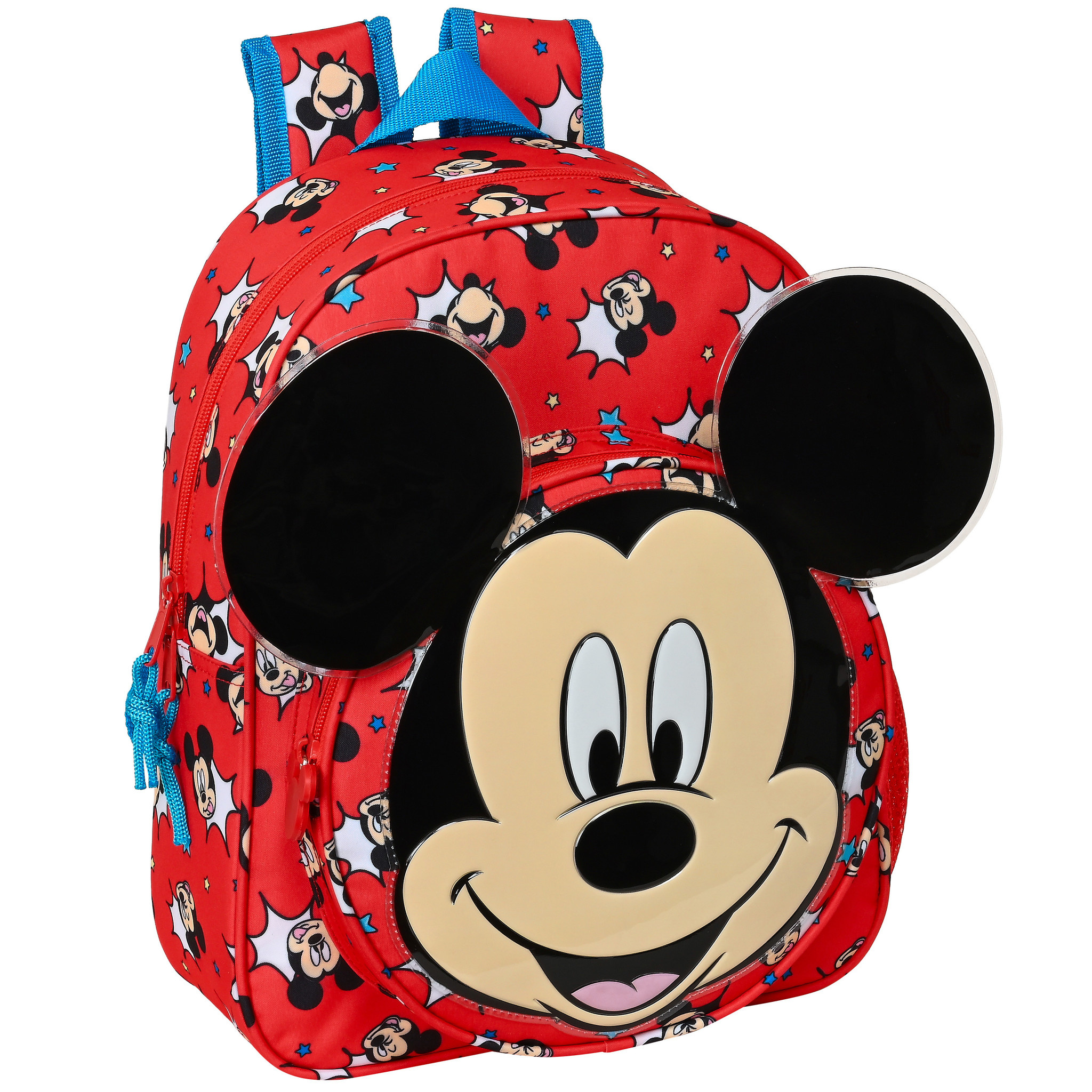 Disney Mickey Mouse Backpack, Happy Smiles - 34 x 28 x 10 cm - Polyester