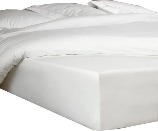 De Witte Lietaer DWL Fitted sheet Bumblebee color white 180x200cm