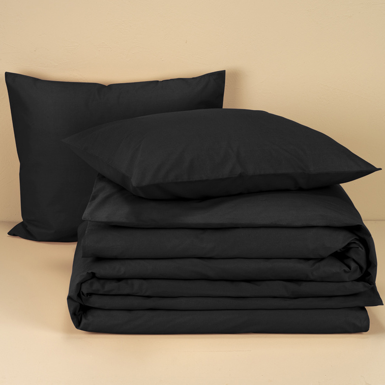 Moodit Duvet cover Basil Black - Double - 200 x 220 cm - Cotton