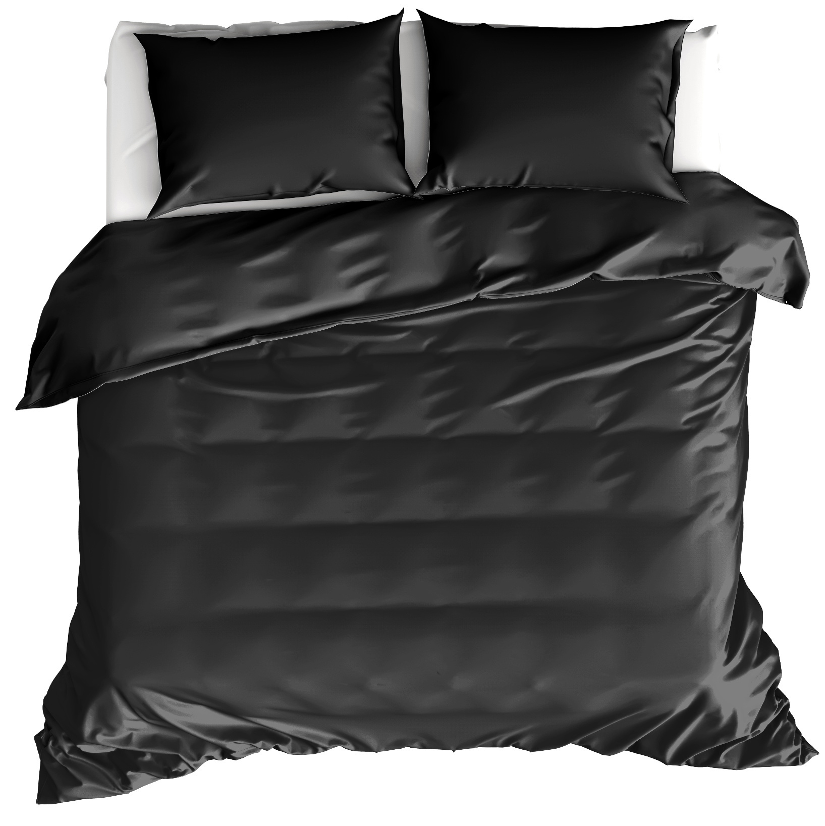 Moodit Duvet cover Basil Black - Lits Jumeaux - 240 x 220 cm - Cotton