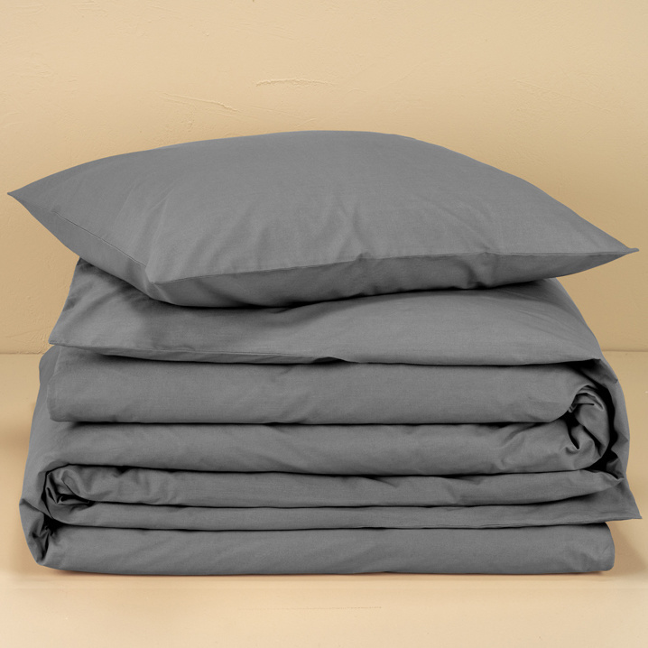 Moodit Duvet cover Basil Grey - Single - 140 x 220 cm - Cotton