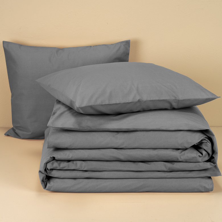 Moodit Duvet cover Basil Grey - Lits Jumeaux - 240 x 220 cm - Cotton