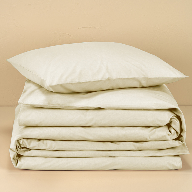 Moodit Duvet cover Basil Sand - Single - 140 x 220 cm - Cotton