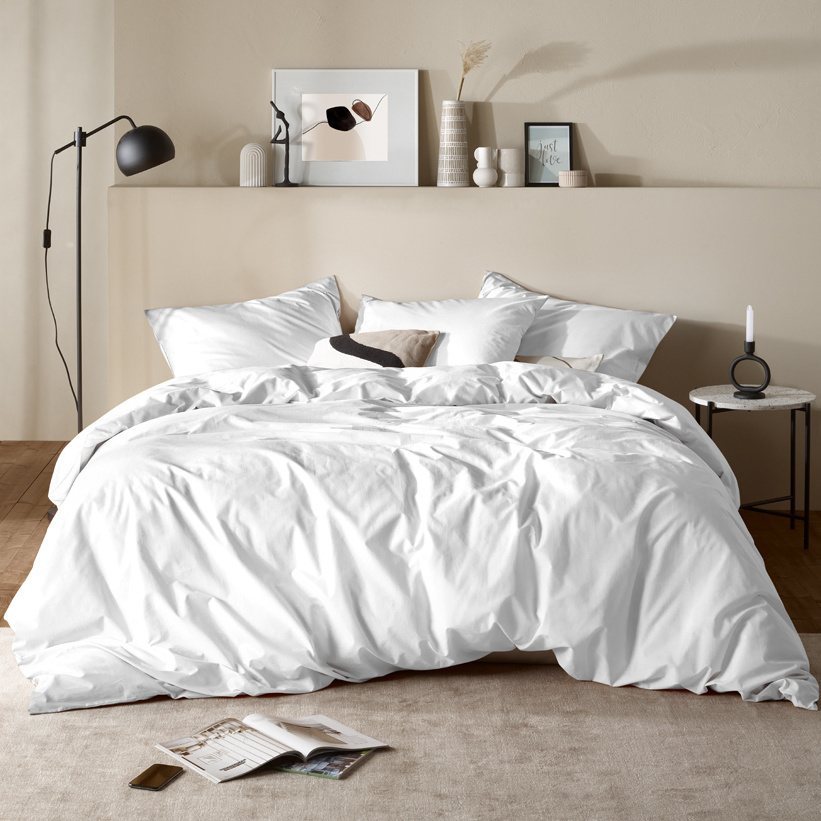 Moodit Duvet cover Basil White - Lits Jumeaux - 240 x 220 cm - Cotton