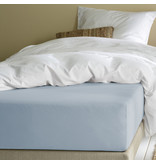 Moodit Fitted sheet Alina Stone Blue - 180 x 200 cm - Cotton Jersey