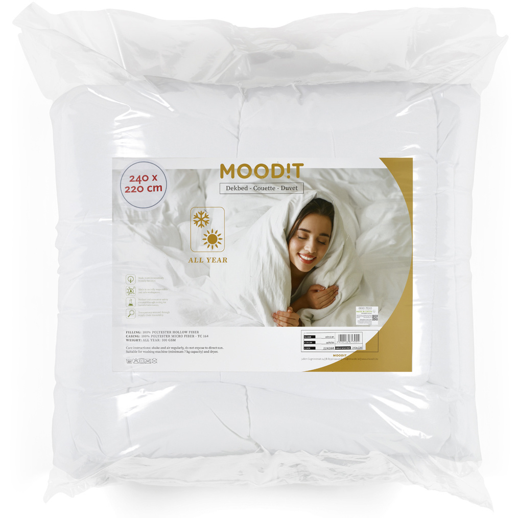 Moodit Moodid Dekbed 200x220cm wit 300gsm