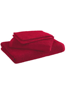Moodit Bath linen set Troy Deep Red 4 pieces Cotton