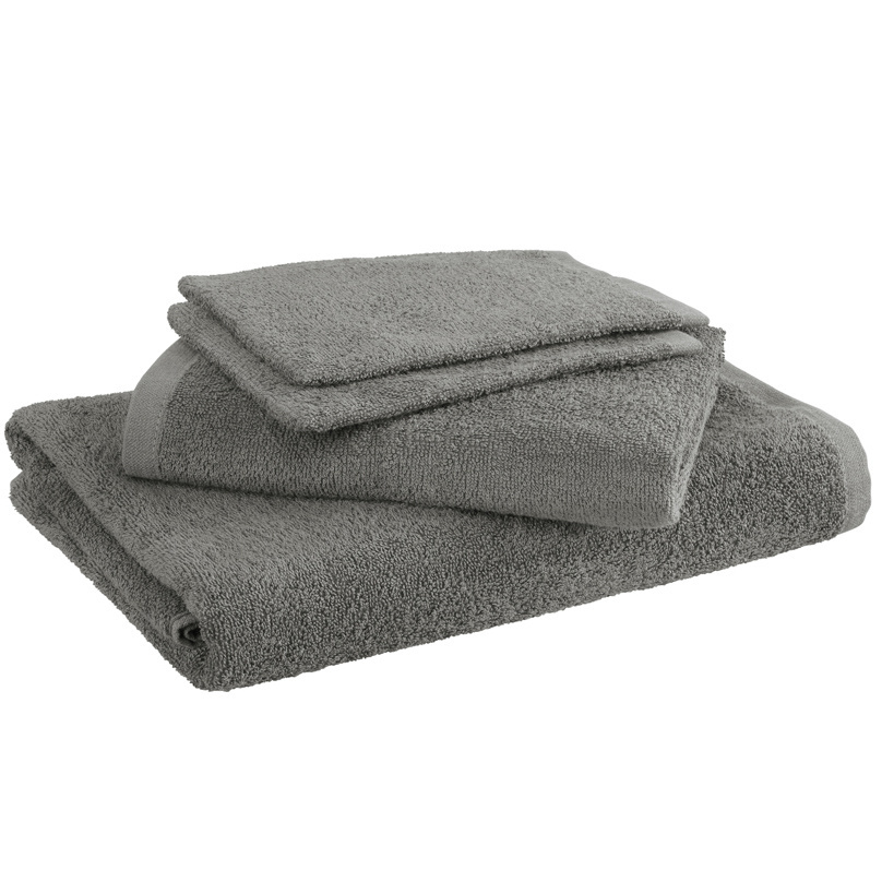 Moodit Bath towels Troy Grey - 2 washcloths + 1 towel + 1 shower towel