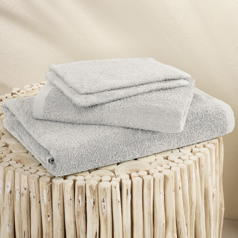 Moodit Bath towels Troy Silver - 2 washcloths + 1 towel + 1 shower towel