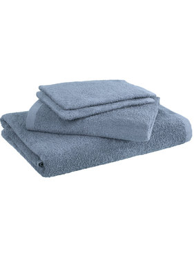 Moodit Bath linen set Troy Stone Blue 4 pieces Cotton