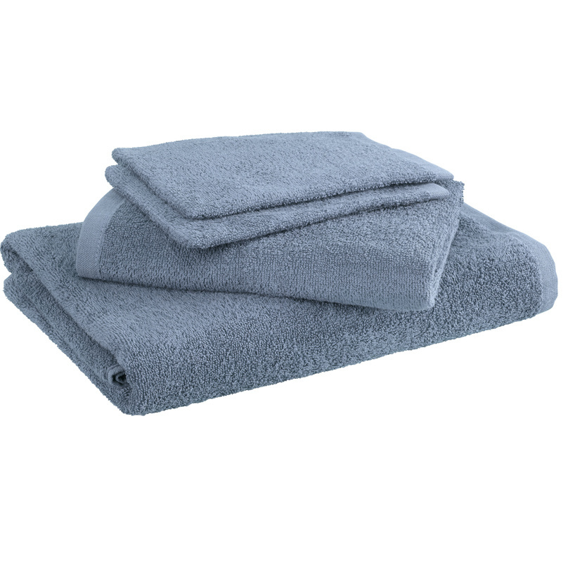 Moodit Bath towels Troy Stone Blue - 2 washcloths + 1 towel + 1 shower towel