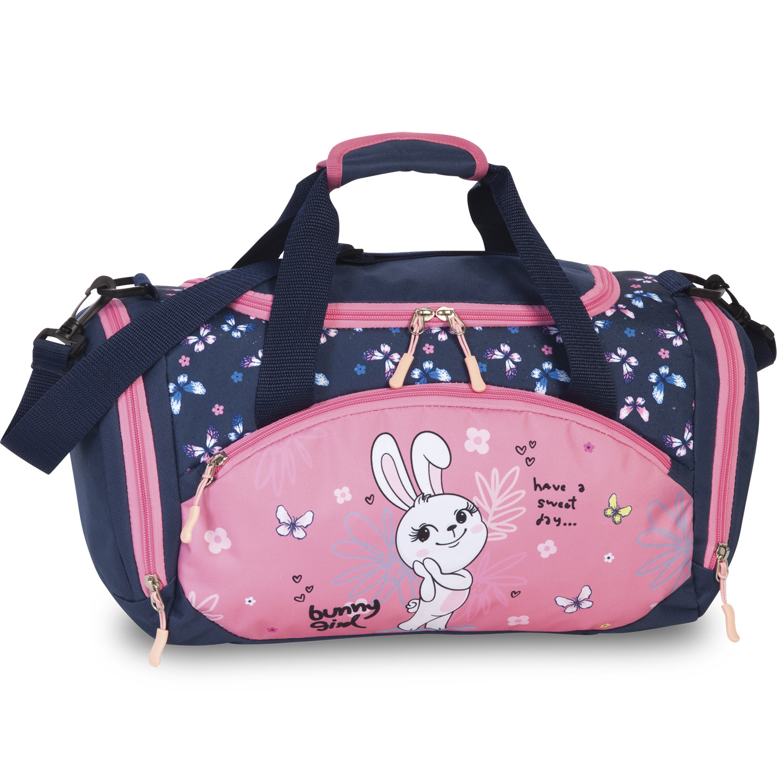 Fabrizio Sports bag, Bunny Girl - 35 x 22 x 18.5 cm - Polyester