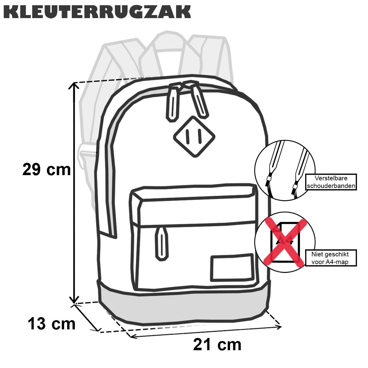 Bestway Peuterrugzak, Boerderij - 29 x 21 x 13 cm - Polyester