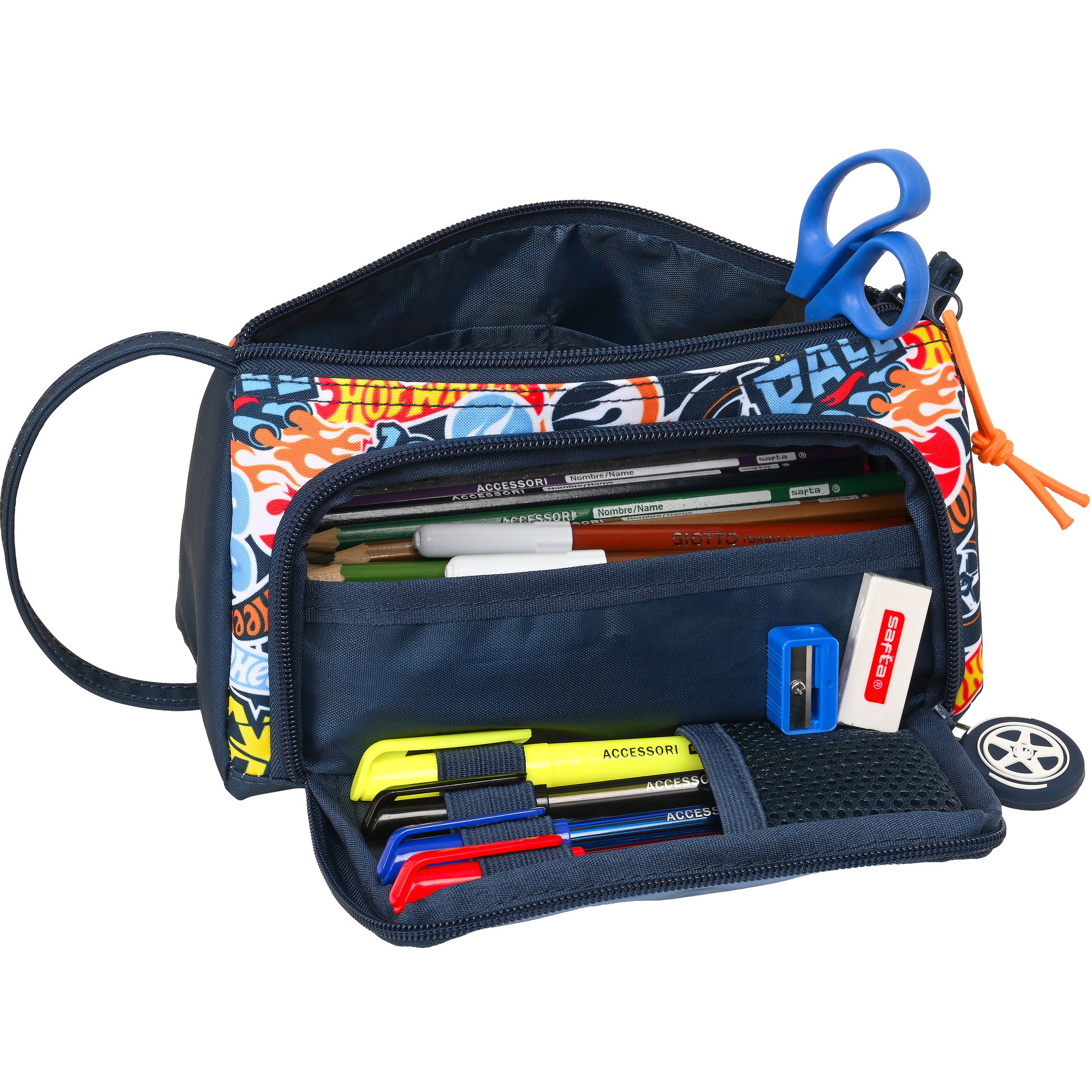 Hot Wheels Gevuld etui, Rally - 32 stuks - 20 x 11 x 8 cm - Polyester