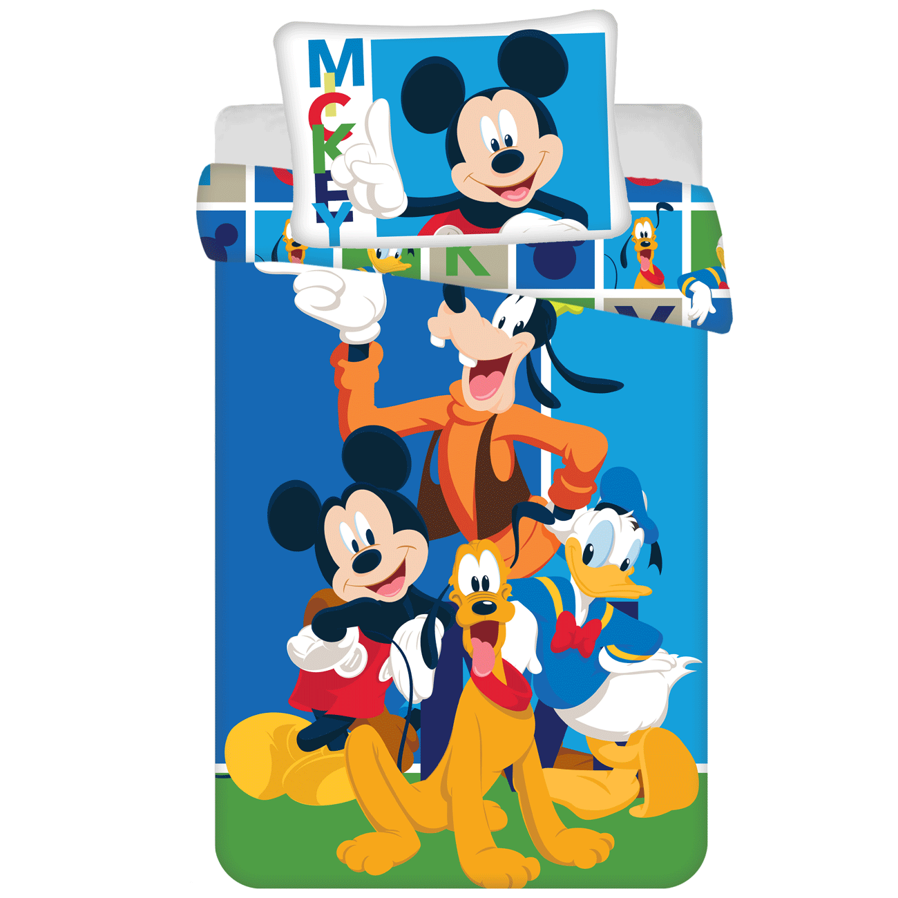 Disney Mickey Mouse BABY Dekbedovertrek, Funny - 100 x 135 cm - Katoen