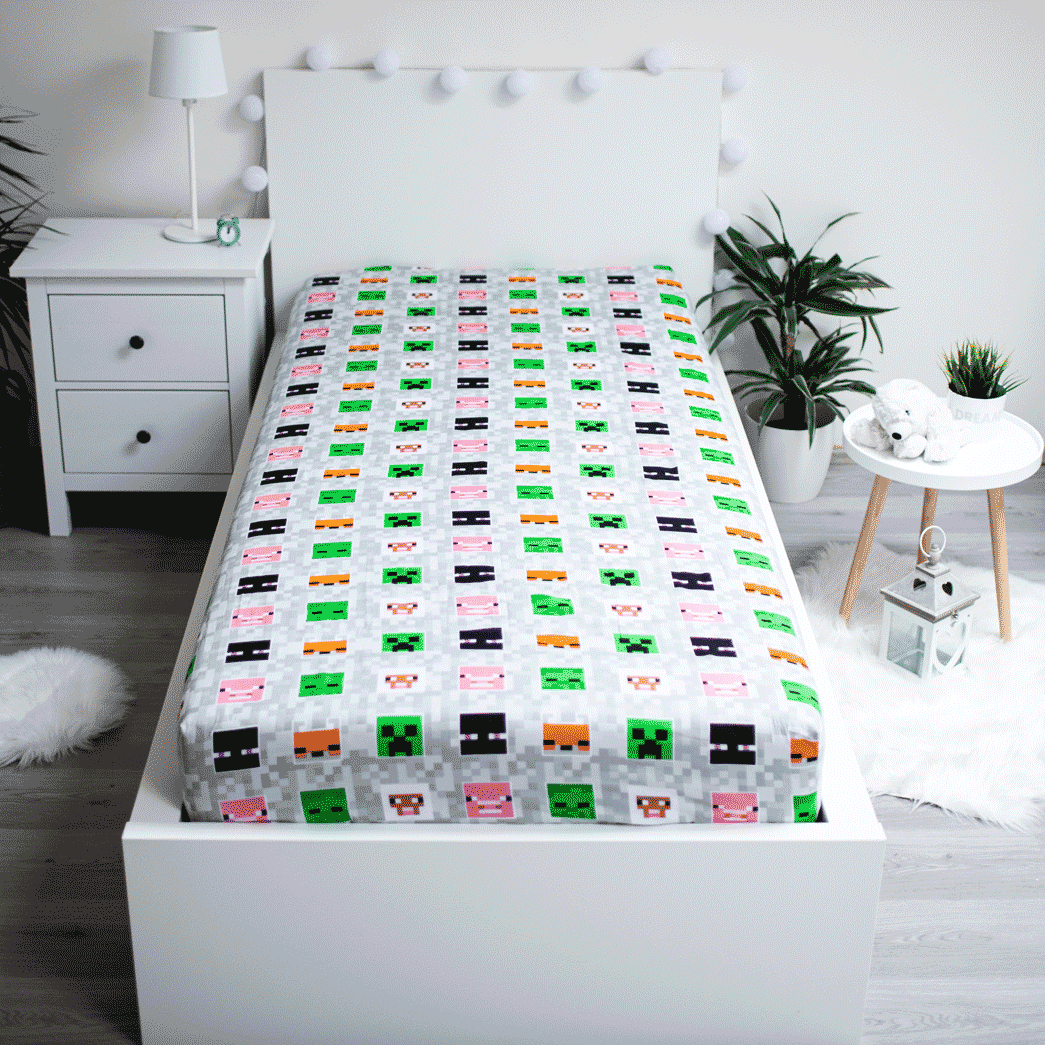 Minecraft Fitted sheet Adventure - Single - 90 x 200 cm - Cotton