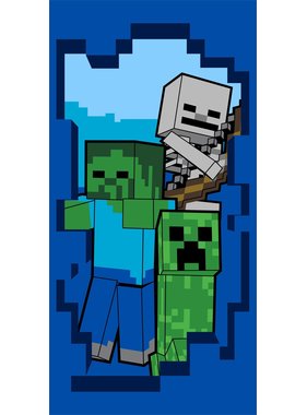 Minecraft Beach towel Beware 70 x 140 cm Cotton