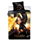 Draak Dekbedovertrek Dragons - Eenpersoons - 140  x 200 cm - Katoen
