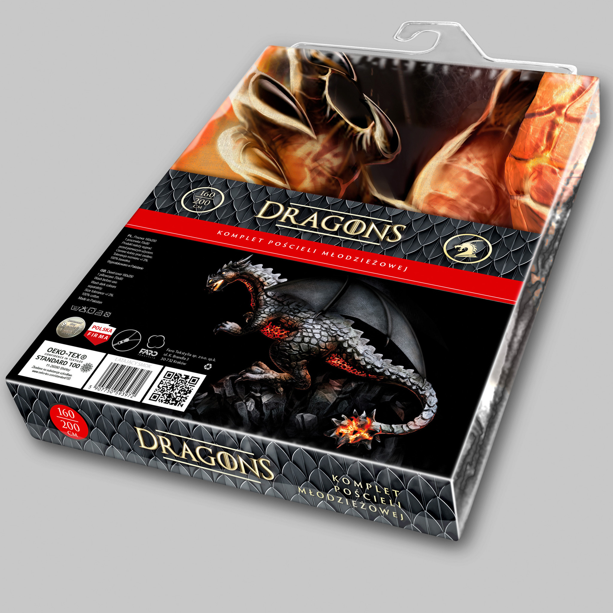 Draak Dekbedovertrek Dragons - Eenpersoons - 140  x 200 cm - Katoen