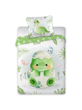 Cuddles BABY Dekbedovertrek Dinosaurus 100 x 135 cm Katoen