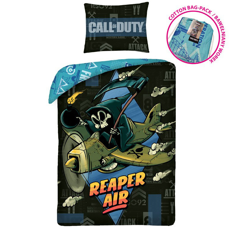 Call of Duty Dekbedovertrek Reaper- Eenpersoons - 140 x 200 cm - Katoen