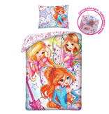 Winx Club Dekbedovertrek Bloom- Eenpersoons - 140 x 200 cm - Katoen