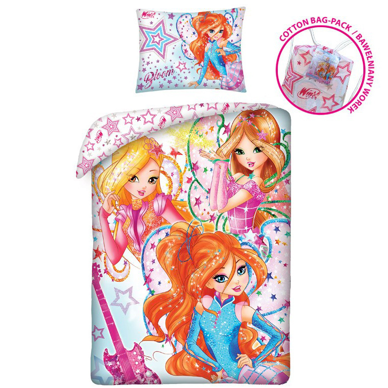 Winx Club Dekbedovertrek Bloom- Eenpersoons - 140 x 200 cm - Katoen