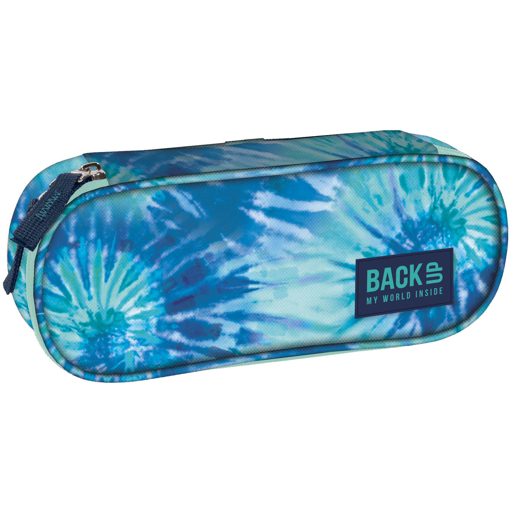 BackUP Etui Tie Dye Blue - 23 x 9 x 5 cm - Polyester