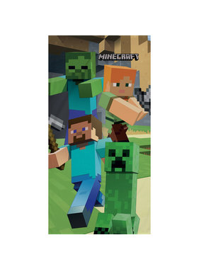 Minecraft Beach towel Danger 70 x 140 cm