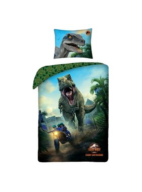 Jurassic World Dekbedovertrek Camp 140 x 200 + 70 x90 cm Katoen