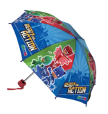 PJ Masks Umbrella, Ready for Action - Ø 96 x 24/55 cm - Polyester
