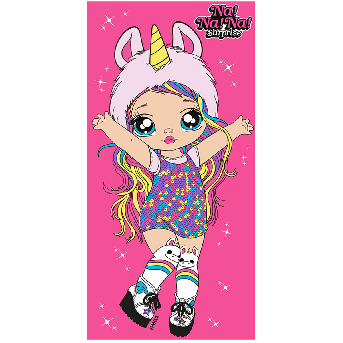 Na! Na! Na! Surprise Beach towel, Doll - 70 x 140 cm - Polyester