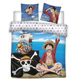 One Piece Dekbedovertrek, Pirate - Lits Jumeaux - 240 x 220 - Katoen