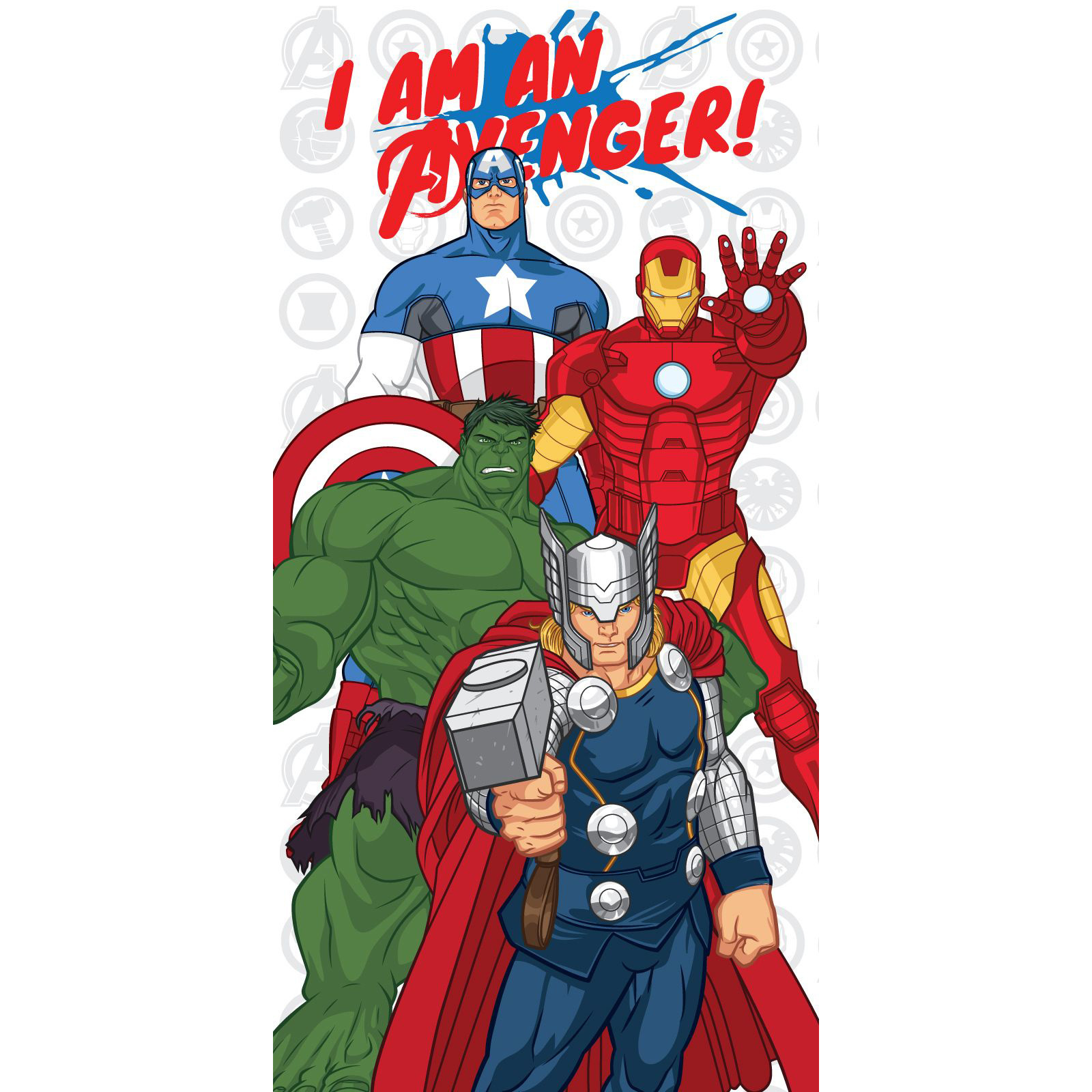 Marvel Avengers Strandlaken True Heroes - 70 x 140 cm - Katoen