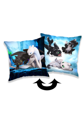 Hoe tem je een draak Decorative pillow Babies 40 x 40 cm Polyester