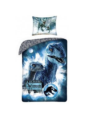 Jurassic World Duvet cover Beware 140 x 200 + 70 x 90 cm