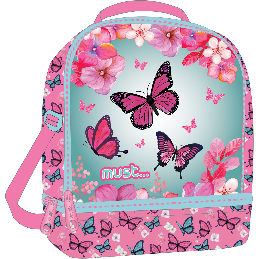 Must Cool bag, Butterfly - 24 x 20 x 12 cm - Polyester