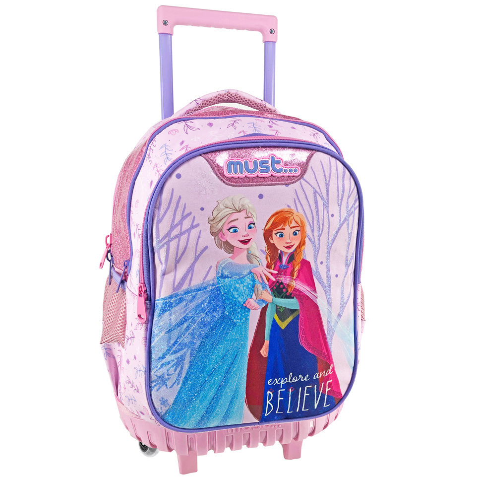 Disney Frozen Backpack Trolley, Explore and Believe - 45 x 34 x 20 cm - Polyester