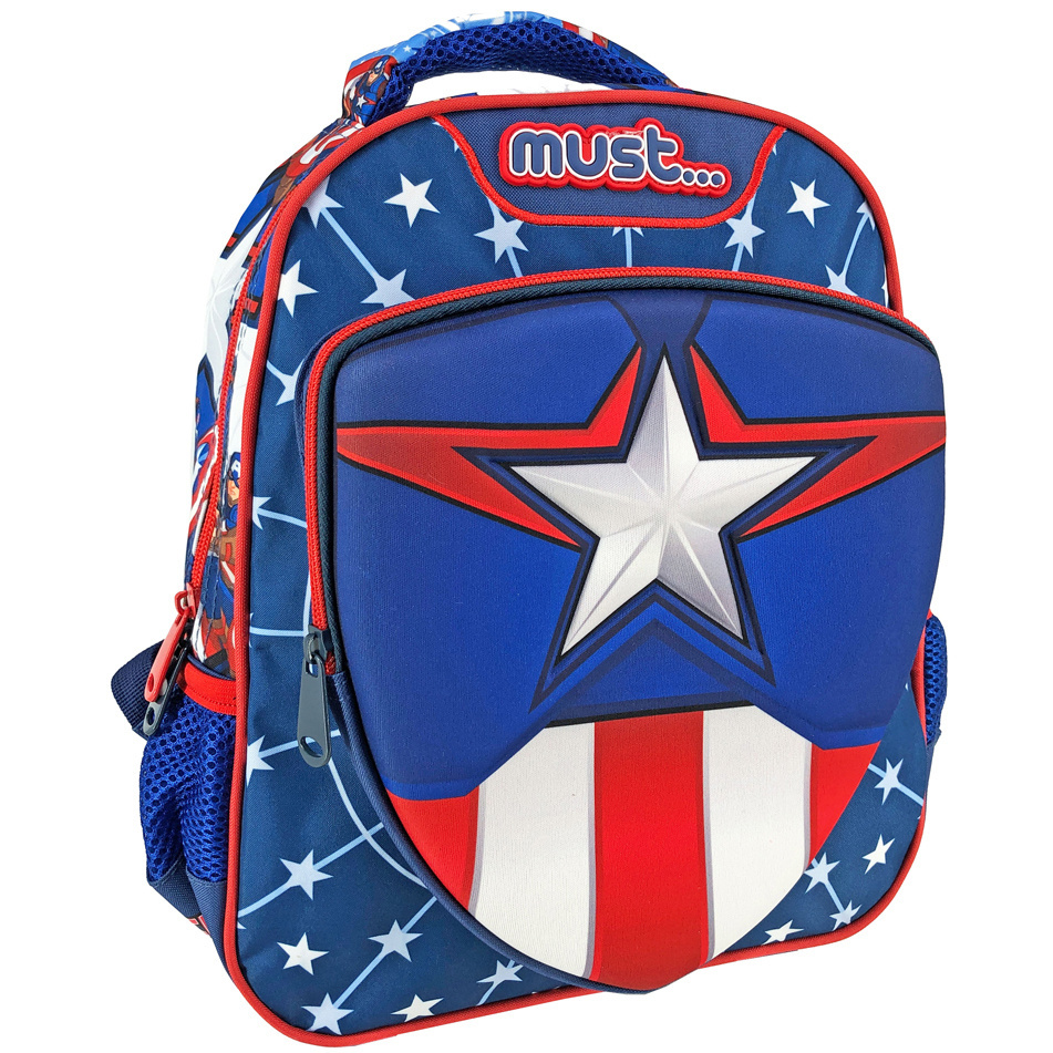 Marvel Avengers Backpack, Captain America - 31 x 27 x 10 cm - Polyester