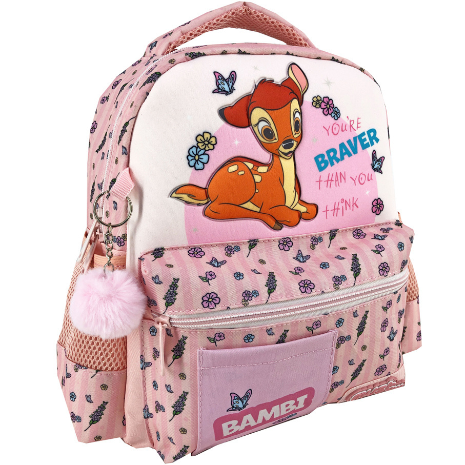 Disney Bambi Backpack, Brave 3D - 31 x 27 x 10 cm - Polyester