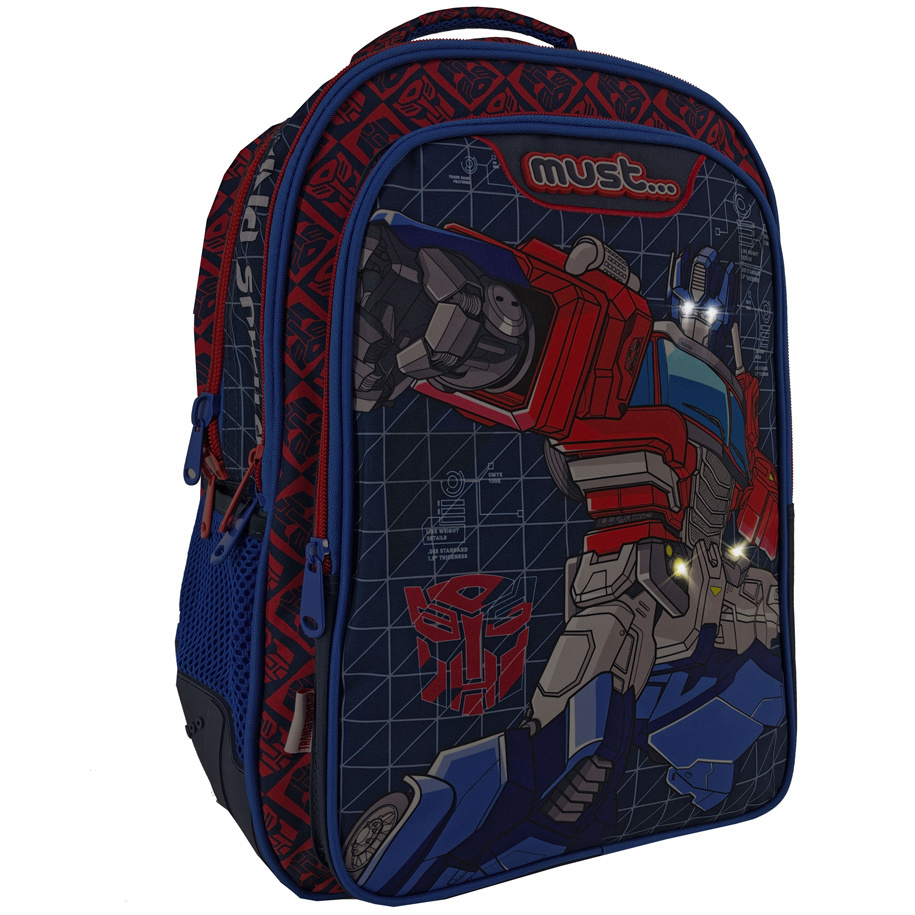 Transformers Backpack, Optimus Prime LED - 43 x 32 x 18 cm - Polyester