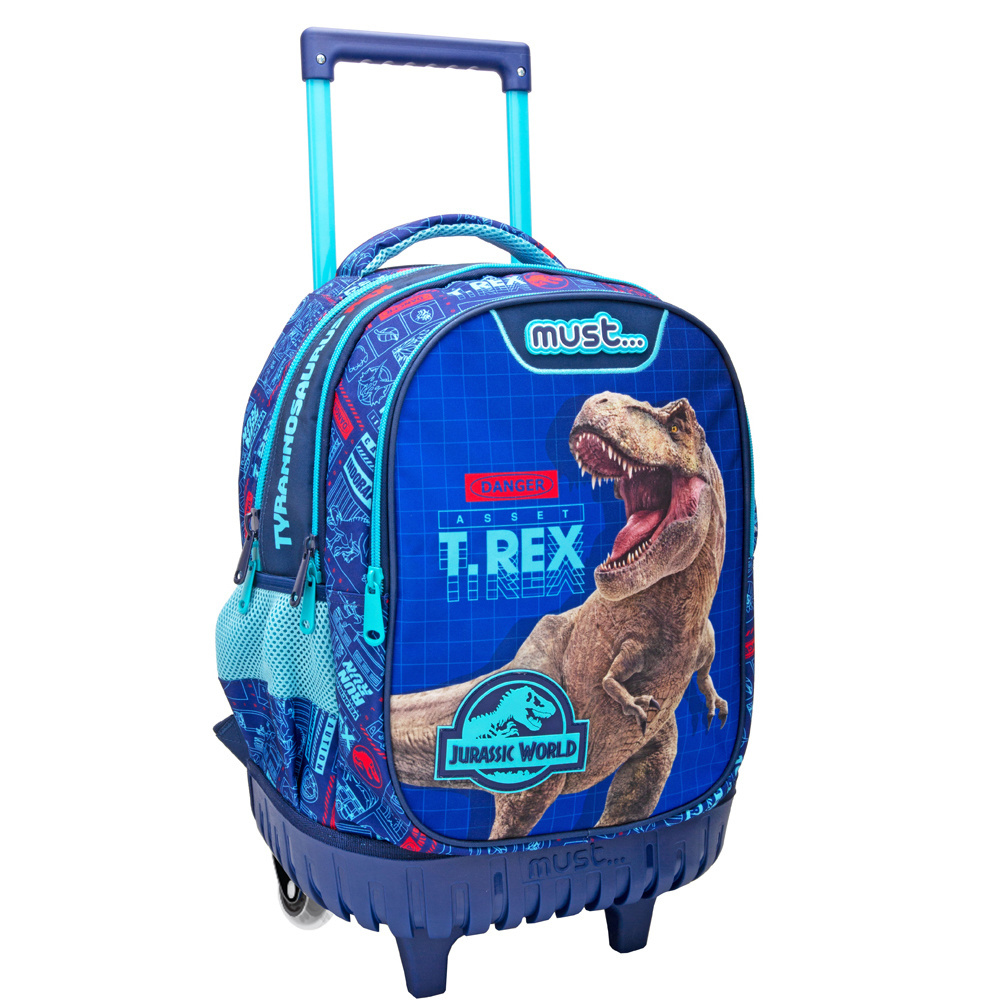 Jurassic World Backpack Trolley, T.Rex - 45 x 34 x 20 cm - Polyester