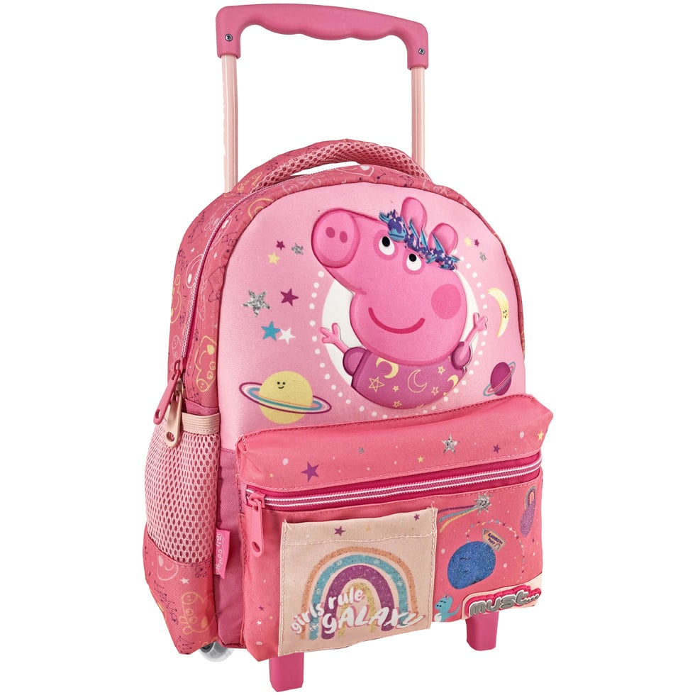 Peppa Pig Backpack Trolley, Girls Rule the Galaxy - 31 x 27 x 10 cm - Polyester
