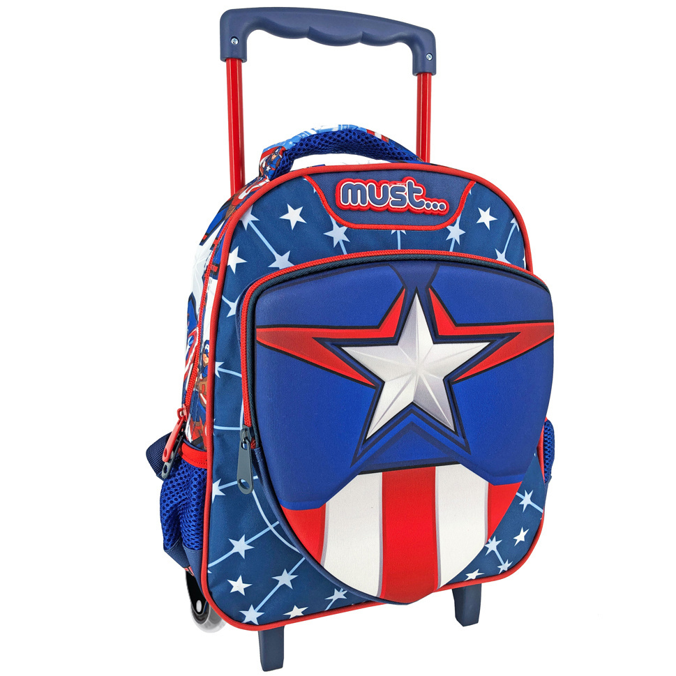 Marvel Avengers Backpack Trolley, Captain America - 31 x 27 x 10 cm - Polyester