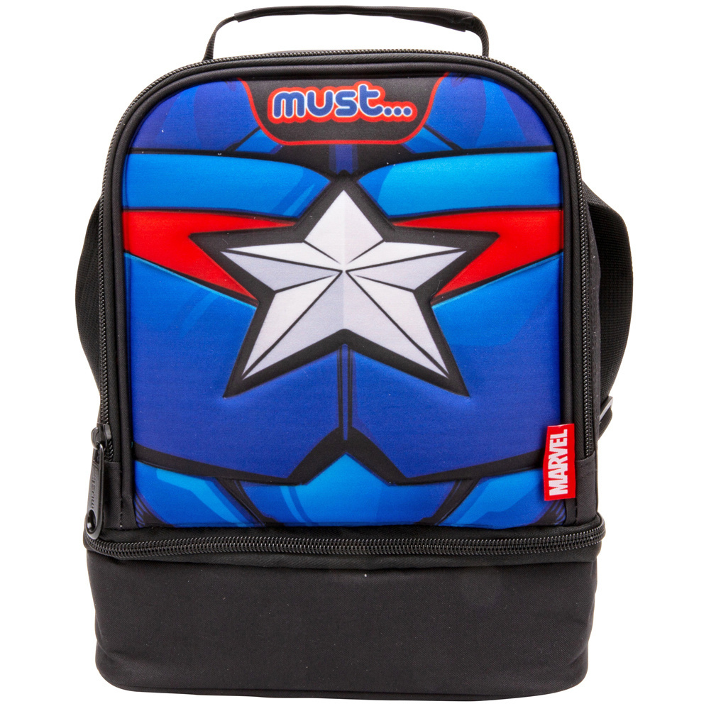 Marvel Avengers Cool bag, Captain America - 24 x 20 x 12 cm - Polyester