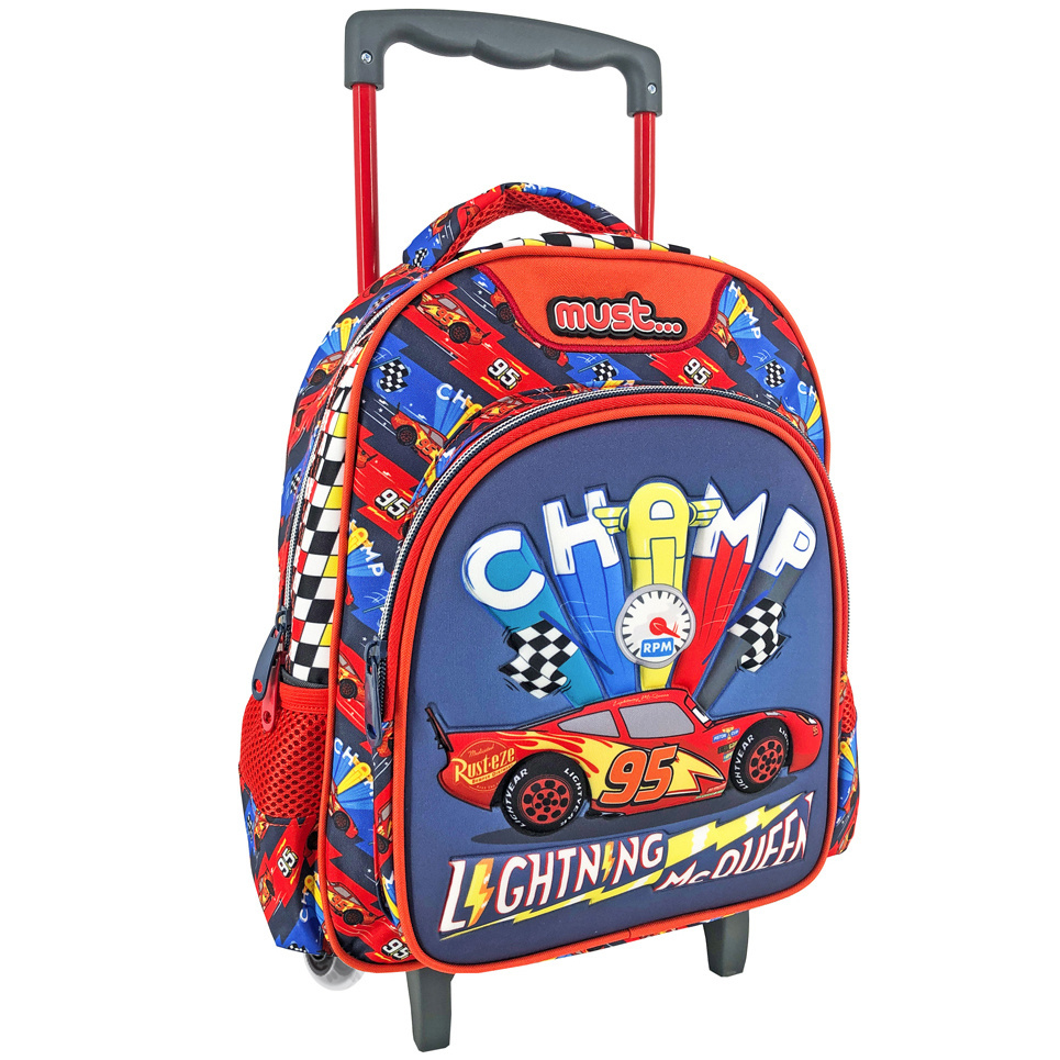 Disney Cars Backpack Trolley Champ - 31 x 27 x 10 cm - Polyester